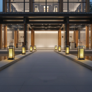 Lámpara Decorativa Japonesa Zen con Forma de Hongo, Luz Cálida para Jardín Exterior, Ideal para Resorts, Villas y Hoteles - Product Image 2