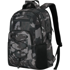 Camouflaged Print Student Backpack Custom Cheap Backpack 600D Waterproof <b>School</b> Bag Girls Casual <b>Book</b> Bag for Kids Backpack - Product Image 1