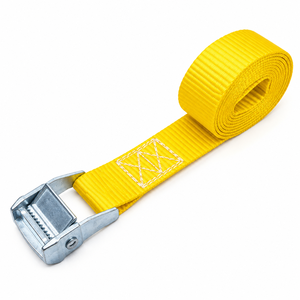 Sangle d'arrimage à boucle à came haute résistance 38 mm, 450 kg, en polyester pour camion, remorque, sécurisation des marchandises en usine - Product Image 1