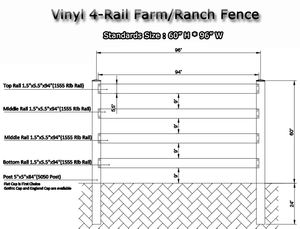 Cerca para Caballos de Material Plástico, Cerca de PVC para Caballos, Cerca de Vinilo para Exteriores, Uso Agrícola, Resistente a la Putrefacción y a los Roedores - Product Image 6