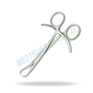 Pinza para Toallas Lorna Sin Perforación de 5.25 Pulgadas, Juego de Instrumentos Quirúrgicos Manuales, Pinzas de Acero Inoxidable - Product Image 3