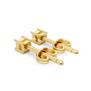 Boucles d'oreilles clous en or jaune de qualité supérieure avec diamants taille princesse pour femme, élégantes boucles d'oreilles carrées en diamant pour mariage et soirée - Product Image 4