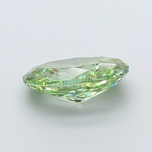 Diamant de laboratoire CVD ovale de 1,72 carat, vert vif fantaisie modifié, clarté VVS2, polissage excellent, pierre précieuse en vrac en stock - Product Image 5