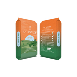 Sac sous vide recyclable en BOPP avec poignée intégrée 60x95cm, marque VINA TAN, imprimé en sérigraphie pour applications agricoles (maïs) - Product Image 3