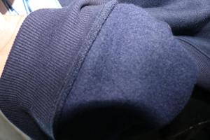 Sweat-shirt à col montant HEM ONC BLUE 100% BLANC avec broderie appliquée, col large, URBAN PRODUCTIONS - Product Image 6