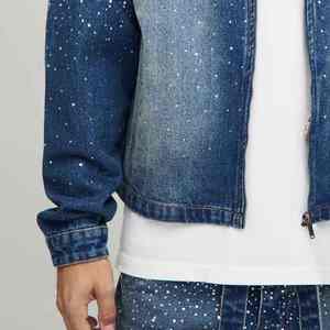 Chaqueta Vaquera de Mezclilla con Pedrería, Estilo Vaquero Occidental para Hombre, Decoración Brillante con Pedrería, Tela de Alta Calidad, Corte Tradicional - Product Image 5