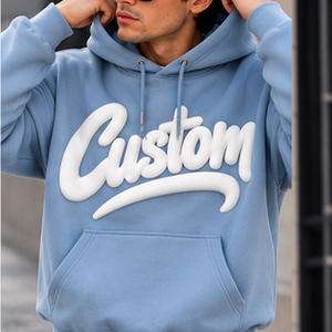 Sudaderas con Capucha Premium Personalizadas con Estampado Puff, Venta al por Mayor, Marca Privada, Sudaderas de Gran Gramaje Estilo Urbano - Product Image 3