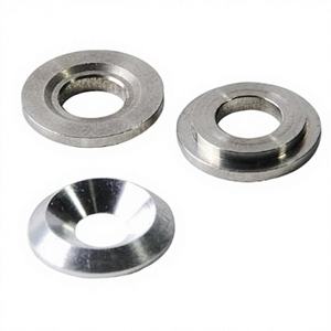 Rondelle de butée/rondelle fraisée - Laiton/Acier inoxydable, usinée CNC, tailles personnalisables - Product Image 1