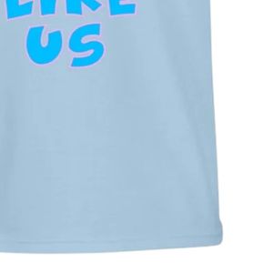 Camiseta Gráfica de Manga Corta Azul Claro para Adolescentes con Estampado de Letras Azules Audaces 'They Don't Like Us', Cuello Redondo, Informal, Juvenil, para Uso Diario - Product Image 6