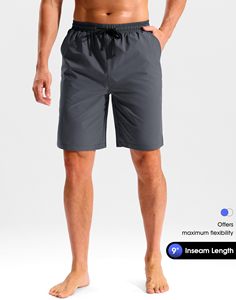 Fashion Casual Board Shorts for <b>Men</b> Quick Dry Swim <b>Trunks</b> Breathable Lightweight Beach Shorts with Elastic Waist Solid Color - Product Image 4