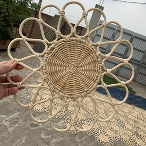 Handcrafted Rattan Charger <b>Plate</b> | Woven Placemat for Thanksgiving & Easter Decor - Product Image 1