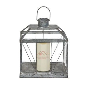 Iron Metal Candle Lantern Handmade Luxury candle <b>Hurricane</b> With <b>Glass</b> Votive - Product Image 4