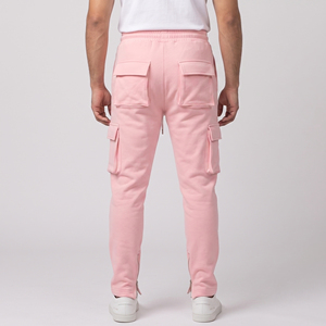 High Quality Customized <b>Mens</b> <b>Cargo</b> Pocket Gym Workout Training Fleece <b>Jogger</b> Thick Waistband Fluffy Warm Pants Oem - Product Image 6