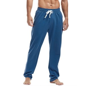Pantalon Homme 100% Coton, Joggers Simples à Cordon de Serrage, Motif Uni, Logo Personnalisé sur le Devant avec Options Multicolores, Pantalon pour Homme - Product Image 1