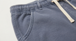 Pantalon large en molleton bleu, coupe décontractée, taille élastique, style décontracté pour la détente - Product Image 4