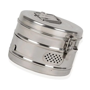 Contenedor Médico de Acero Inoxidable para Esterilización Profesional, Tambor de Esterilización para Instrumentos Quirúrgicos y Almacenamiento - Product Image 3