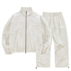 Custom Made New Summer Nylon Windbreaker <b>Zip</b> <b>up</b> Windbreaker <b>Jacket</b> Tracksuit Polyester Streetwear Track Suit Set - Product Image 2