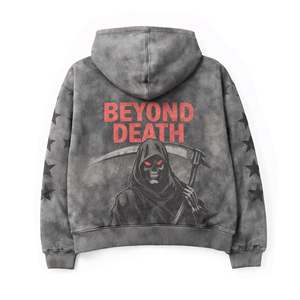 Sweat-shirts pour homme en molleton épais 100% coton, écologiques, avec impression numérique personnalisée, fermeture éclair et effet délavé à l'acide, pour l'hiver - Product Image 4
