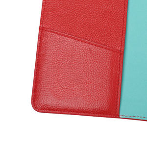 Roziv Sports Modern Genuine Leather Vintage Handmade <b>Travel</b> <b>Organizer</b> Case Red Teal Multifunctional Storage <b>Wallet</b> 2-3 - Product Image 6