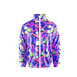 Two Piece Full Zip Custom Logo Printed Design Lightweight Men's Tracksuit Relaxed Fit Sportswear and Casual Wear <b>Jogging</b> Outfit - Product Image 2