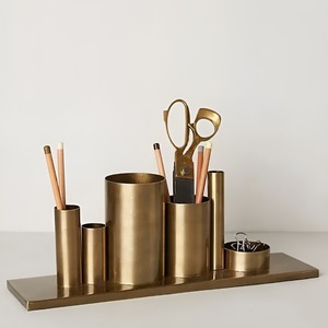 Latest Design Stainless Steel Pen Holder Desktop Office Supplies Customization Desktop <b>Accessories</b> Stainless Steel Pen Holder - Product Image 2