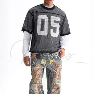 เสื้อยืดลำลองผู้ชายไซส์ใหญ่ ผ้าตาข่าย ระบายอากาศ น้ำหนักเบา ใส่ได้ทุกวัน ใส่เล่นกีฬา แขนสั้น - Product Image 3