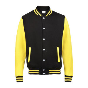 Blouson de baseball rétro pour femme style universitaire, vente chaude, manteau court épaissi pour l'hiver, vêtement d'extérieur en laine brodé, mode OEM - Product Image 2