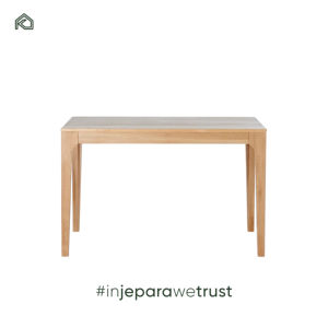 Mesa de Comedor Moderna de Madera de Teca Sólida, Estilo Nórdico, Mesa de Madera Clara para Apartamento y Cafetería - Anjana - Product Image 2