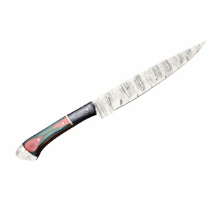 Cuchillo de Chef BUNKA de Acero de Damasco Hecho a Mano de 13 Pulgadas de BA ENTERPRISES, Cuchillo Personalizado para Regalo - Product Image 1