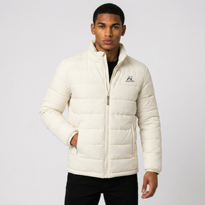 Chaqueta Acolchada de Uniforme para Hombre con Logotipo Frontal y Color Blanco, Fabricante OEM 2026 - Product Image 5