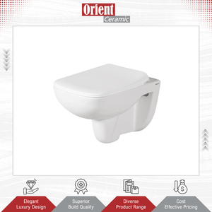 Inodoro de Pared de Cerámica Blanca de Diseño de Lujo, de Calidad Excepcional, para Uso Doméstico y Comercial, Nuevo, en Venta - Product Image 3