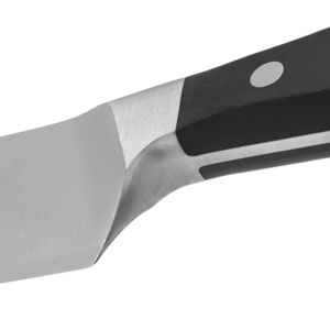 Couteaux de chef noirs à manche argenté avec triple rivet, lame pointue et affûtée pour la découpe de viande, de légumes et des aliments en cuisine - Product Image 2