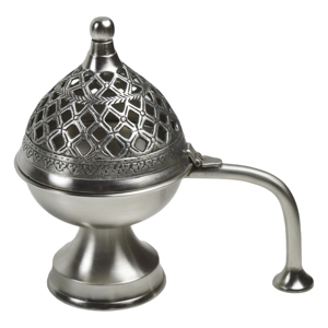 Zikra Handicrafts Silver Antique Metal <b>Incense</b> Burner Holder Indoor Home Decor Pure Brass Natural Fragrance Eco-Friendly - Product Image 6