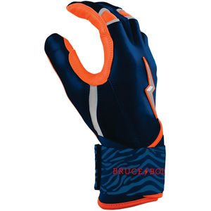 Gants de frappe à manches longues Max Clark Signature Series - Gants bleu marine/orange, doigts entièrement couverts, respirants, légers, écologiques - Product Image 3