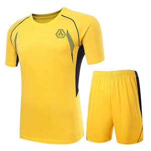 Maillots de football en polyester 100 % de haute qualité pour adultes, ensembles personnalisés imprimés, anti-humidité et anti-UV pour l'été – Vente en gros - Product Image 1