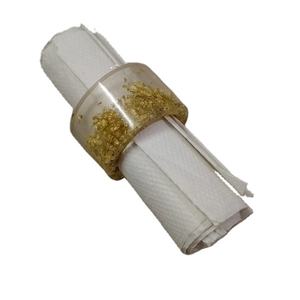 Ensemble de ronds à serviette en résine multicolore de la meilleure conception Vaisselle multiforme pour la maison et le restaurant Cuisine Nouveau style de vaisselle - Product Image 1