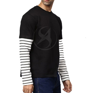 Service OEM, nouveau design tendance, sweat-shirt à col rond à manches longues pour homme, hiver, logo personnalisé, mélange polyester/coton, haute qualité - Product Image 3