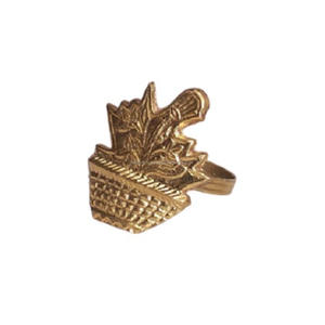 Stylish Brass <b>Metal</b> Napkin Ring Handmade with Casting Technique Tableware <b>Metal</b> <b>Crafts</b> - Product Image 1