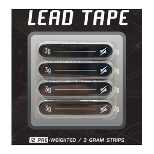 Ruban de plomb pour pickleball, noir, paquet de 12 pièces, plomb + colle 3M, construction - Product Image 3