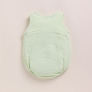 Premium Quality Organic <b>Muslin</b> Bubble Romper Pistachio Cream-Exquisite <b>Baby</b> Clothing - Product Image 2