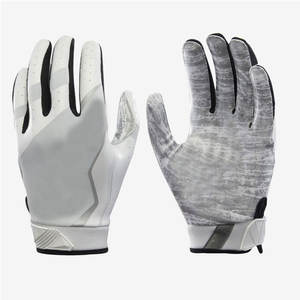 Guantes de Fútbol Americano de Cuero Resistentes a los Impactos, Control Mejorado, Tejido Transpirable, Superficie Antideslizante de Alta Adherencia, Ligeros - Product Image 1
