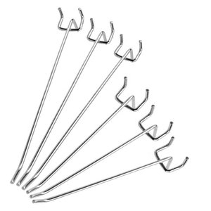 Factory Wholesale Metal Wire Chrome Display <b>Pegboard</b> <b>Hook</b> - Product Image 2
