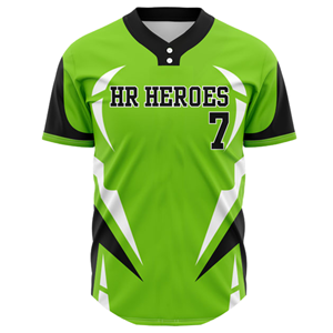 Camiseta de Béisbol Personalizada de Dos Botones, Uniforme de Equipo Transpirable de Secado Rápido, Camisetas de Béisbol para Hombre y Jóvenes de Tela de Malla de Alta Calidad - Product Image 5
