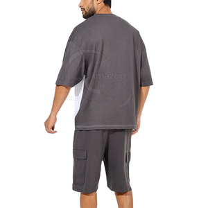 100% Cotton Breathable T-Shirt & <b>Short</b> <b>Set</b> <b>Short</b> Sleeve Lightweight Durable T-Shirt & <b>Shorts</b> <b>Set</b> For Online Sale - Product Image 2