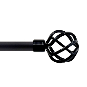 Modern Metal Window <b>Curtain</b> Poles with finials with brackets and Accessories - Product Image 1