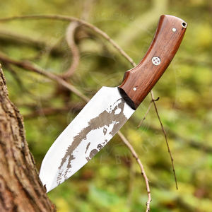 Couteau de chasse artisanal en acier inoxydable D2, manche en bois de rose, pour le bushcraft et le port quotidien - Product Image 3