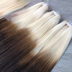 Super haute qualité vietnamien cheveux bruts deux tons blond trame vierge humain prix usine génie produit élevé - Product Image 6