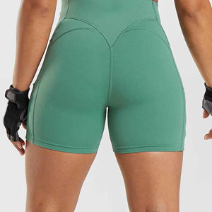 Shorts de sport de compression pour femmes - Spandex/Polyester, évacuation de l'humidité, séchage rapide, antibactérien, logo personnalisé - Product Image 6