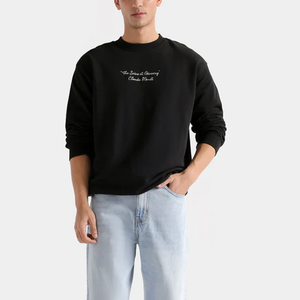 Pull-over modulaire surdimensionné avec patch de marque amovible en velcro et bordures côtelées robustes - Product Image 1