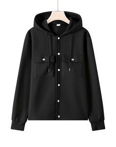 Mens Hooded Sweatshirt 100% Cotton Fleece 370g Regular Fit Solid Color Casual Autumn Wear Pockets Heat Transfer Printed - Product Image 1